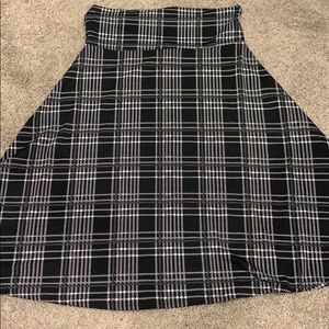 S Lularoe azure skirt plaid